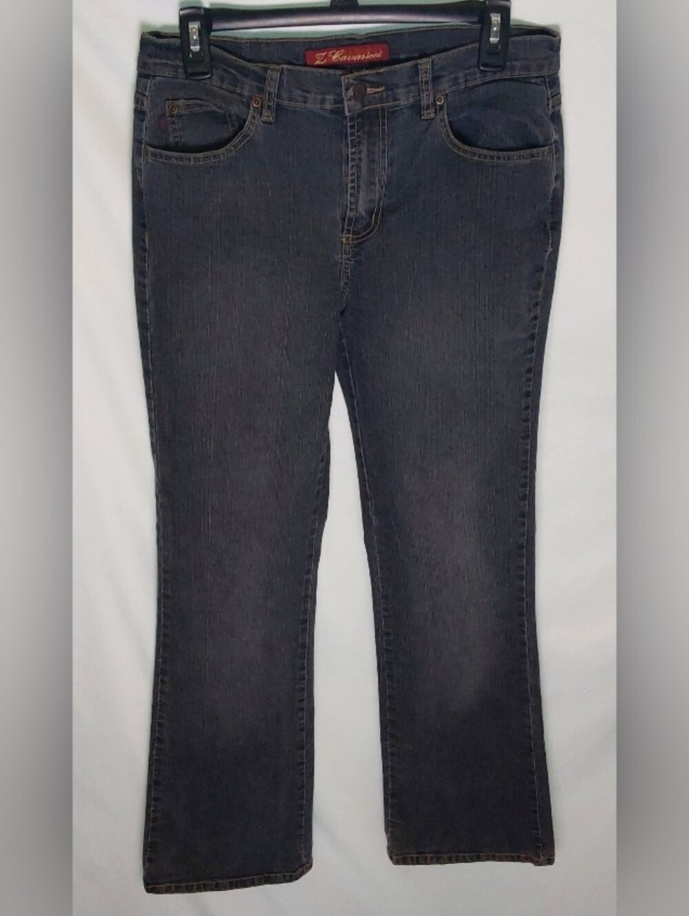 Z. Cavaricci Women's Vintage Dark Gray Flare Jeans